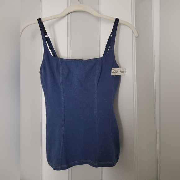 Calvin Klein Tops - Calvin Klein Blue Camisole Top Size Medium